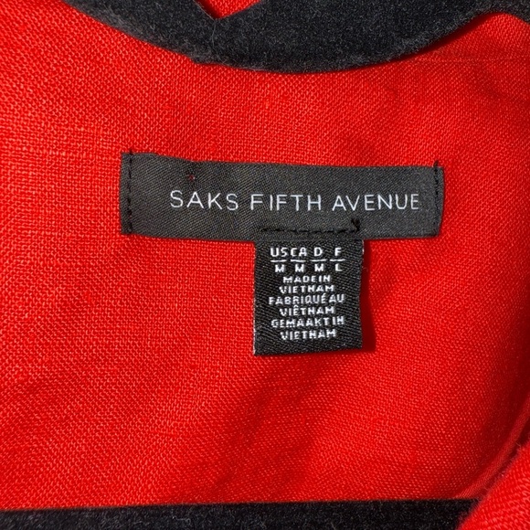 Saks Fifth Avenue Red Jacket Brand New With Tags - Picture 4 of 14